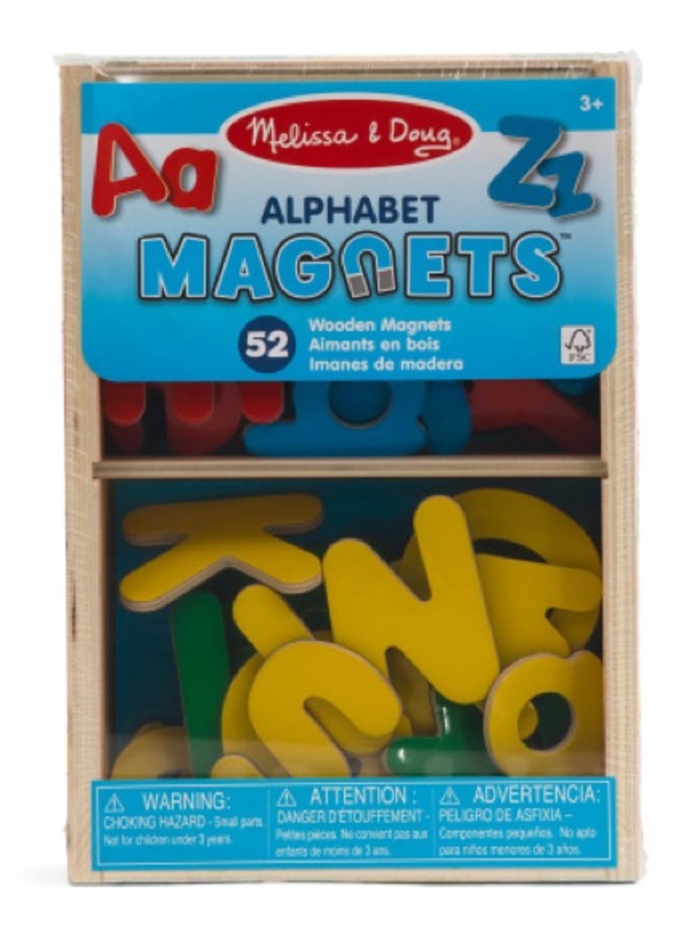 Melissa & Doug Alphabet Magnets - Yellow, Blue, Green, Red